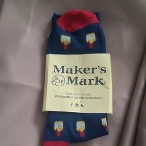 Blue and Red Men's Socks